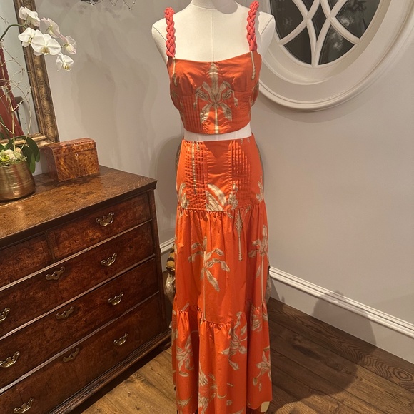 LASTCHANCE- 3/29 only Johanna Ortiz palmeras vision top/skirt set/size 0/2 *MINT - Picture 2 of 16